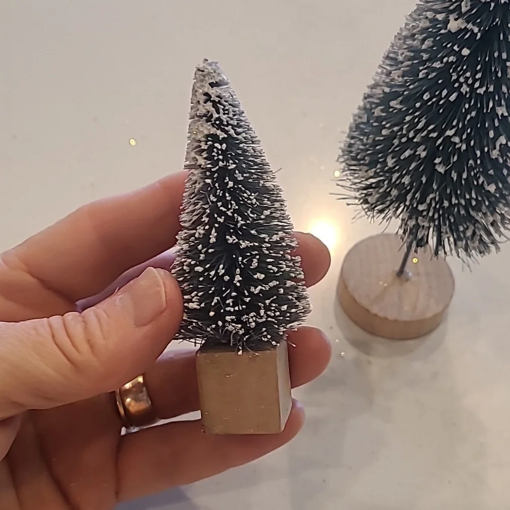 Pottery Barn NWOT Bottlebrush Green Trees
